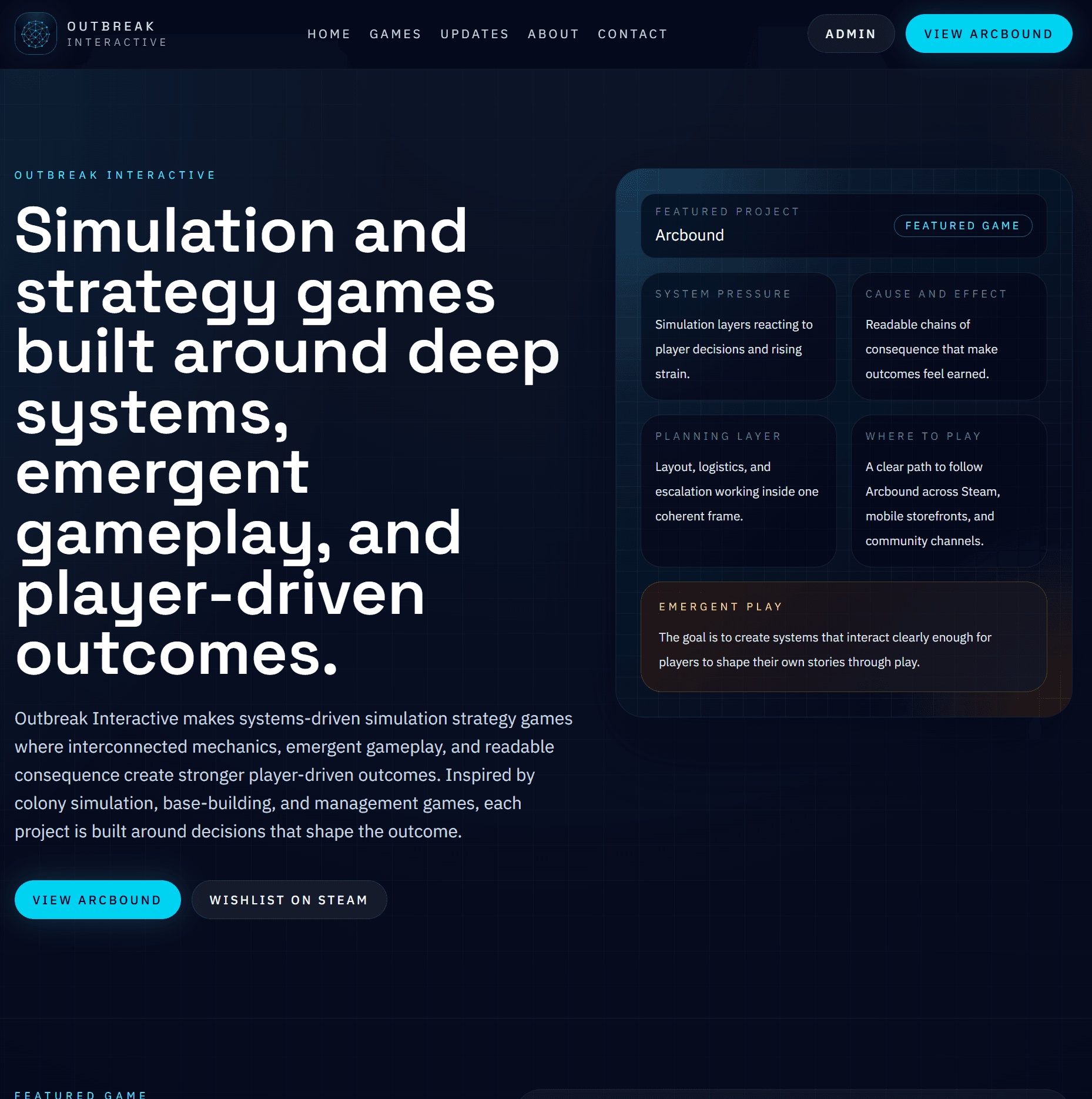 Outbreak Interactive platform